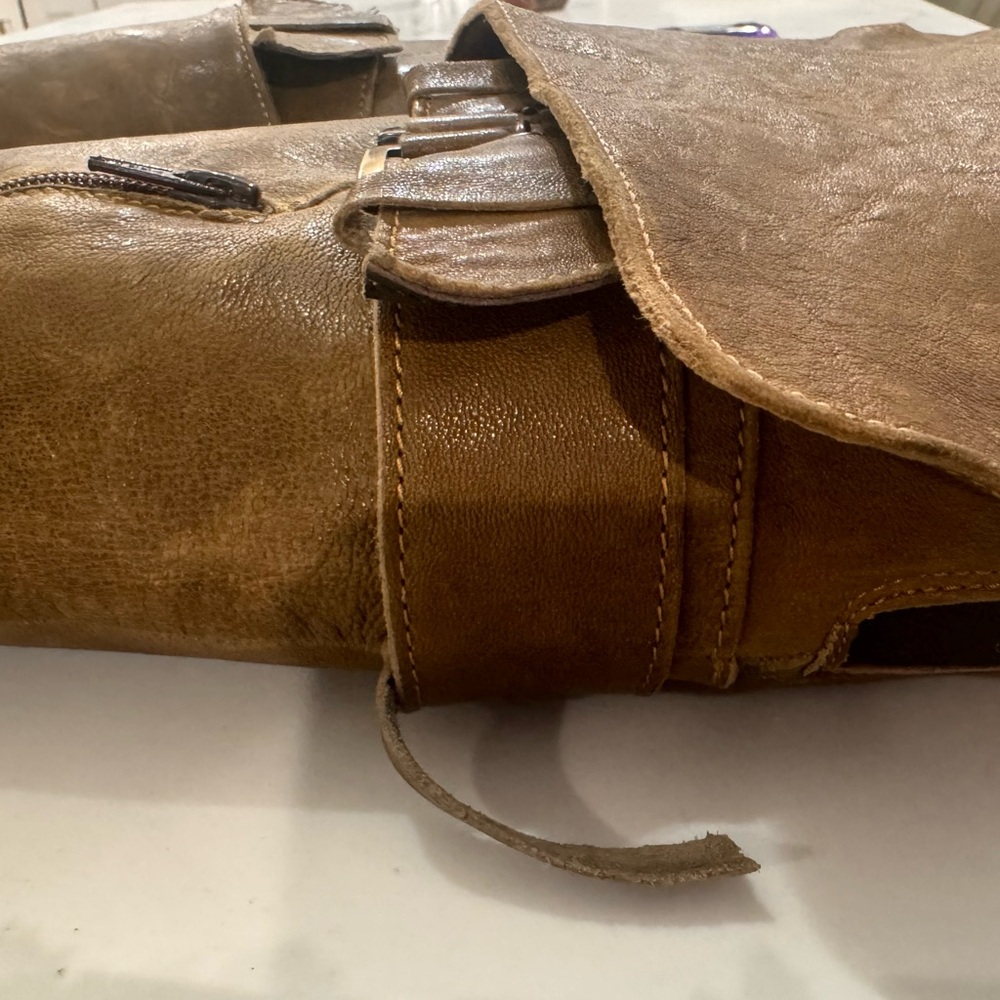 Olive Sz. 9.5 / 40 IT&EU Leather Boots - Picture 3 of 4